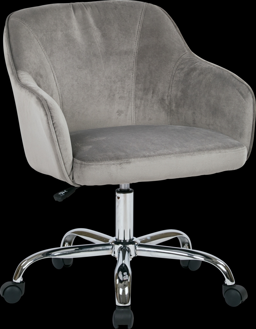 Nikitta Gray Office Chair - Thumbnail - Image 1