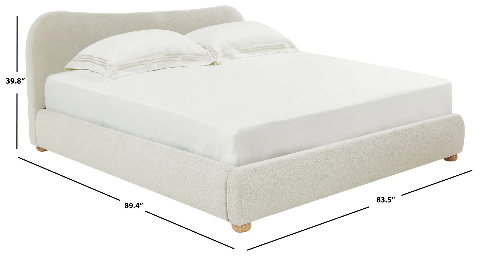 Nikket Taupe King Bed - Thumbnail - Image 6