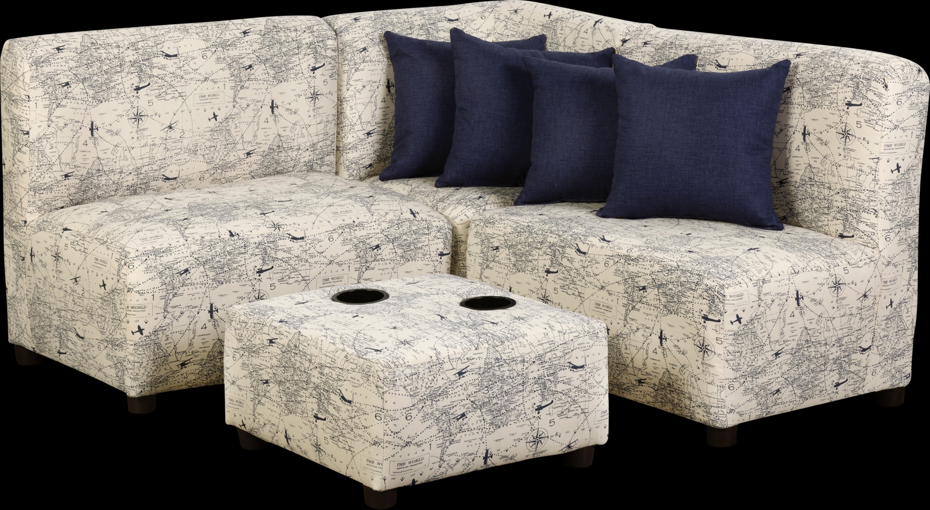 Niko Beige Toddler Sectional - Thumbnail - Image 1