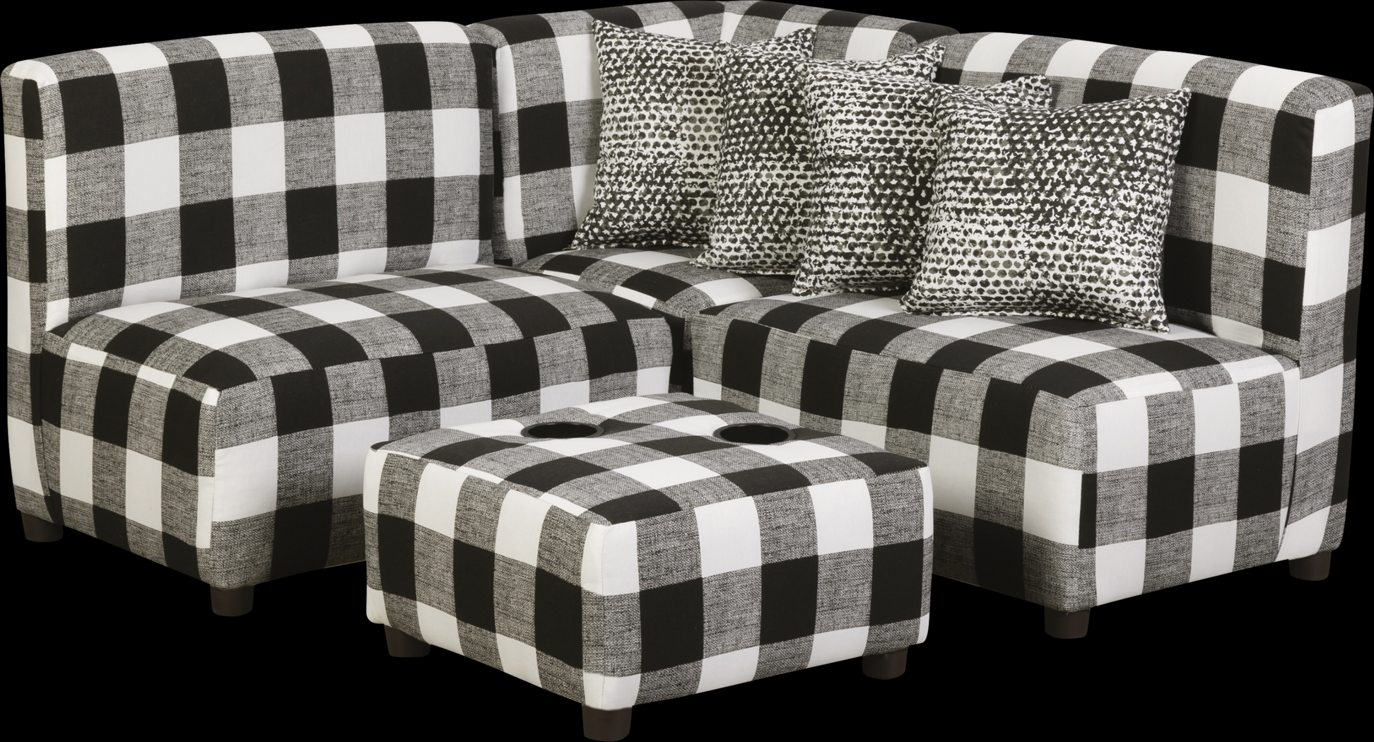 Niko Black Toddler Sectional - Thumbnail - Image 1
