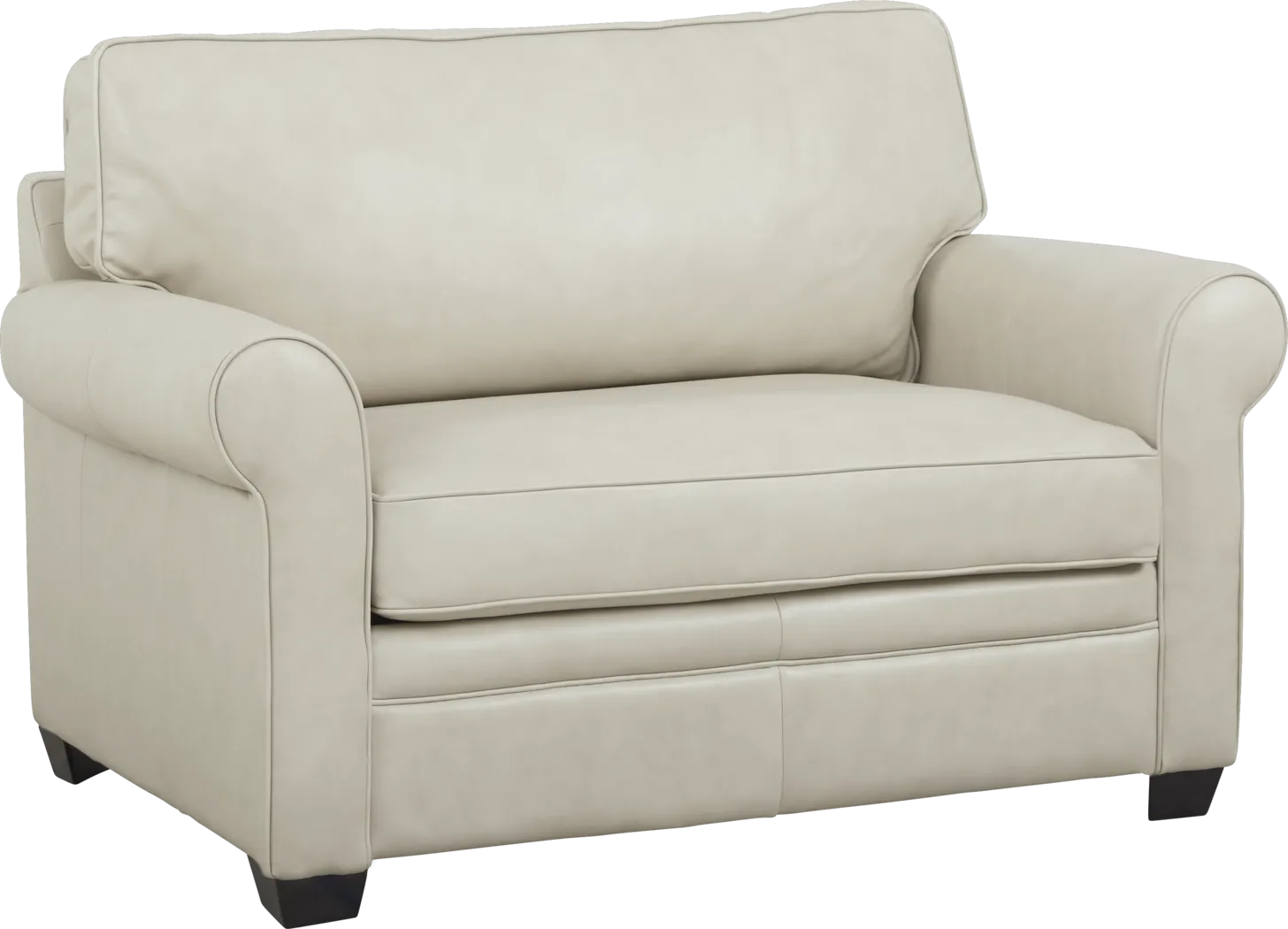 Nikola Place Pearl Leather Sleeper Chair - Thumbnail - Image 1