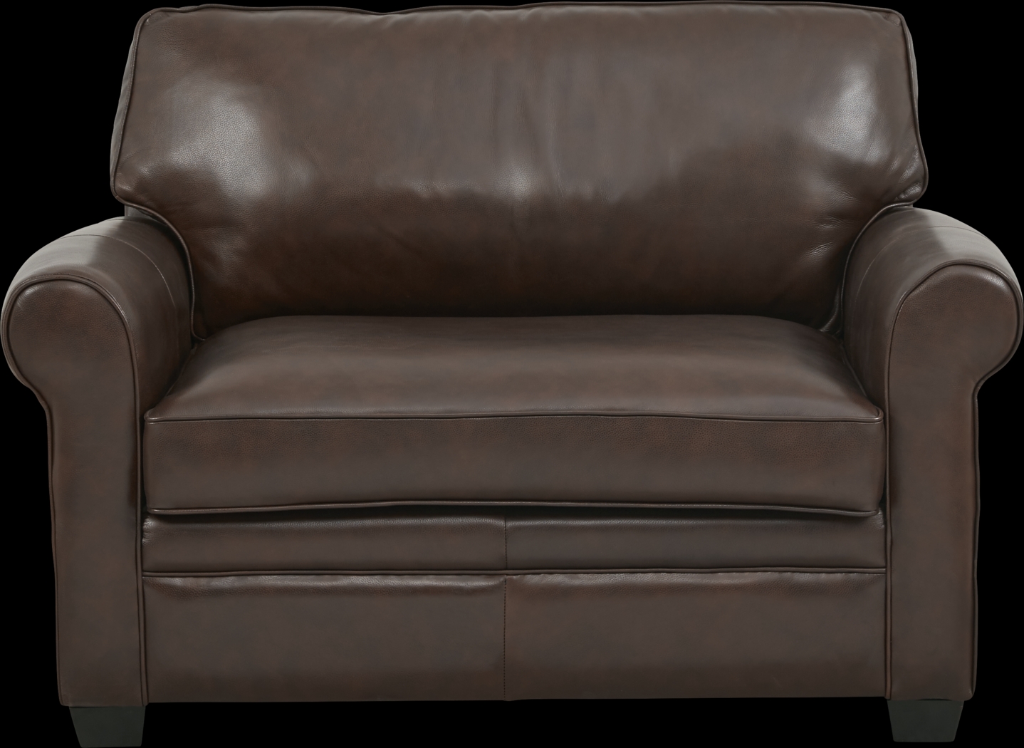 Nikola Place Walnut Leather Sleeper Chair - Thumbnail - Image 2