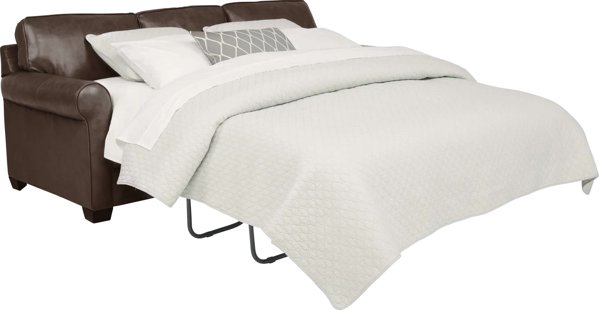 Nikola Place Walnut Leather Sleeper - Thumbnail - Image 2