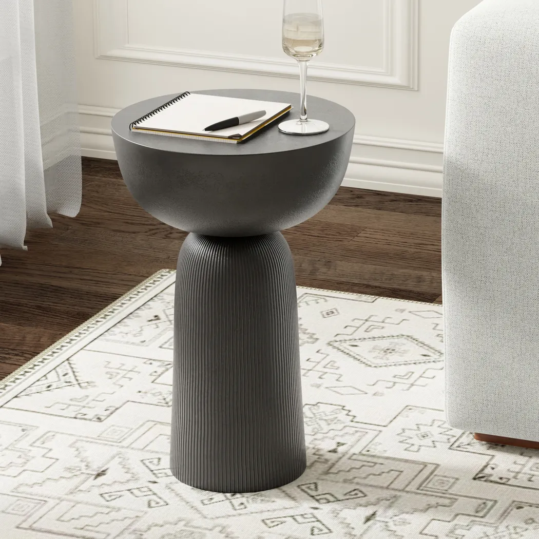Nilaja Black Side Table - Thumbnail - Image 2