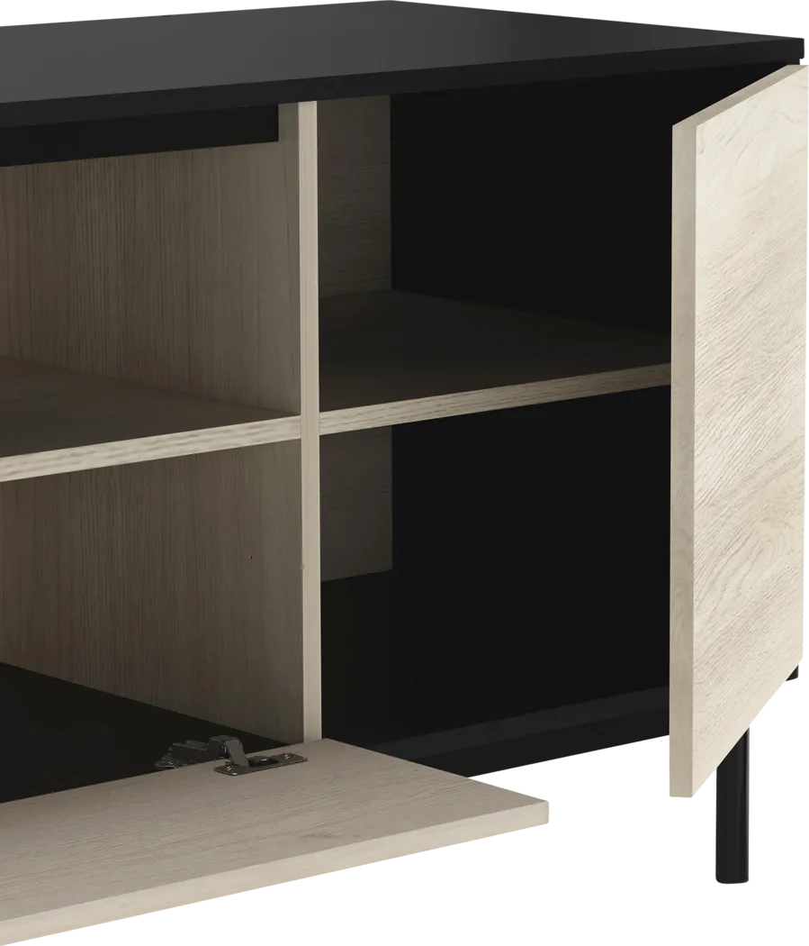 Nilar Black/Natural 71 in. Console - Thumbnail - Image 5