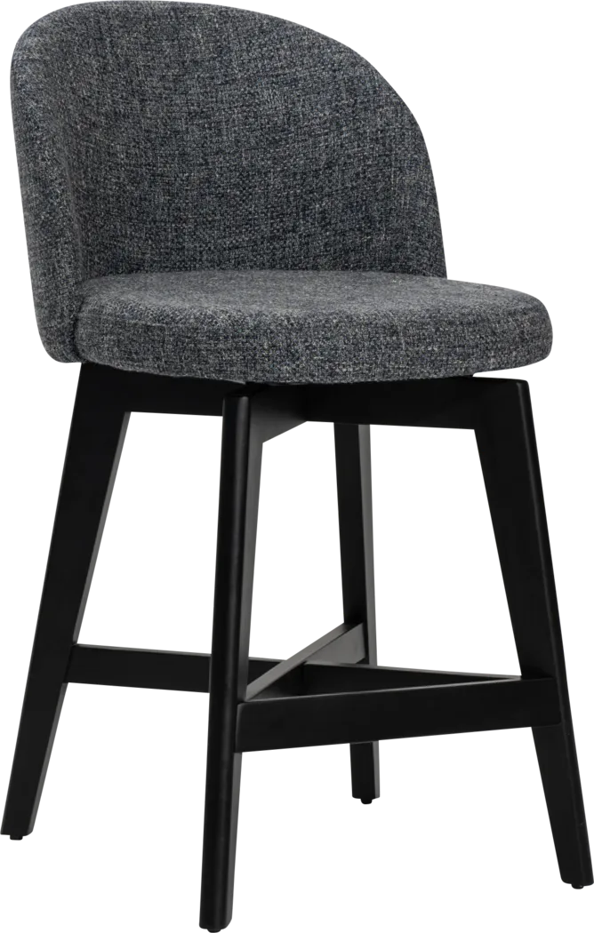 Nilesh Blue Counter Height Stool, Set of 2 - Thumbnail - Image 1