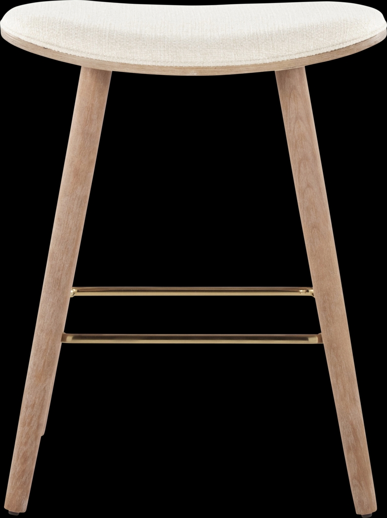 Nimblewill Beige Counter Height Stool, Set of 2 - Thumbnail - Image 3