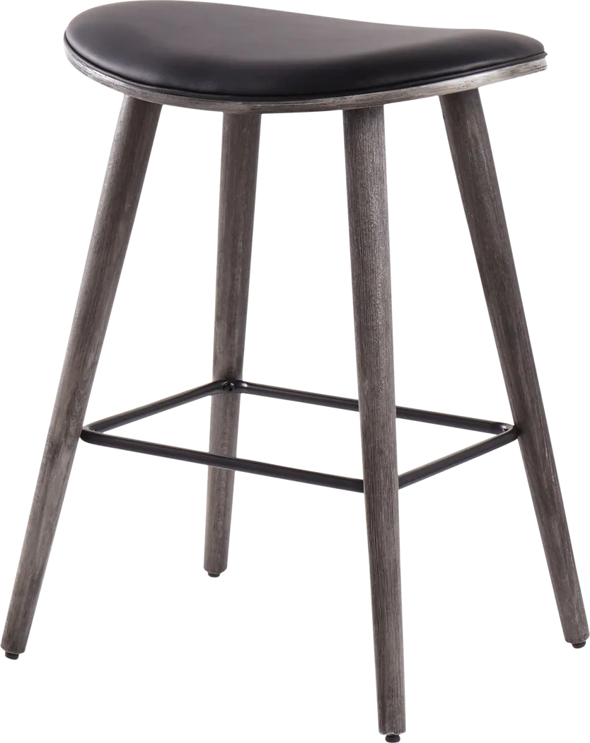 Nimblewill Black Counter Height Stool, Set of 2 - Thumbnail - Image 4