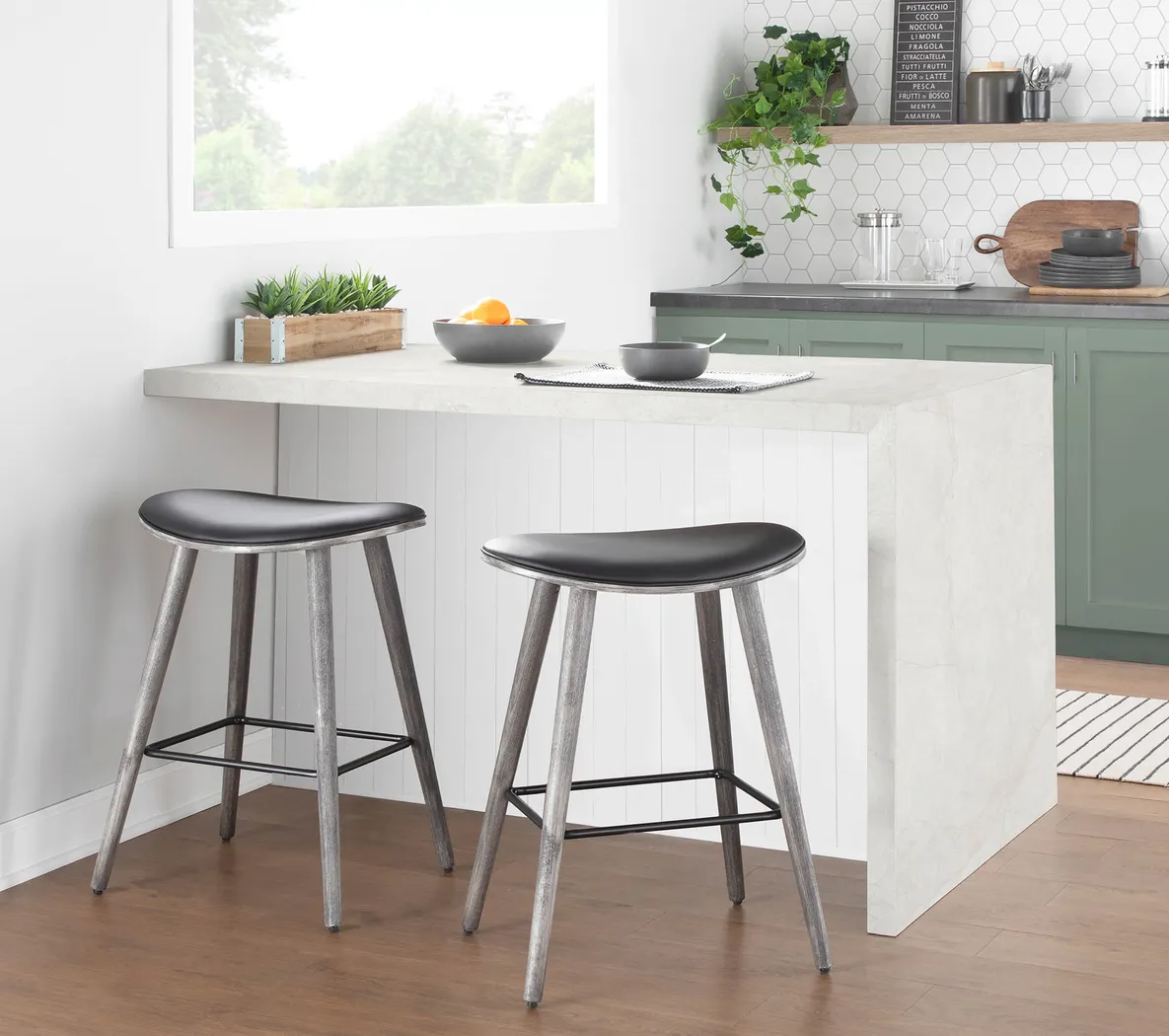 Nimblewill Black Counter Height Stool, Set of 2 - Thumbnail - Image 8