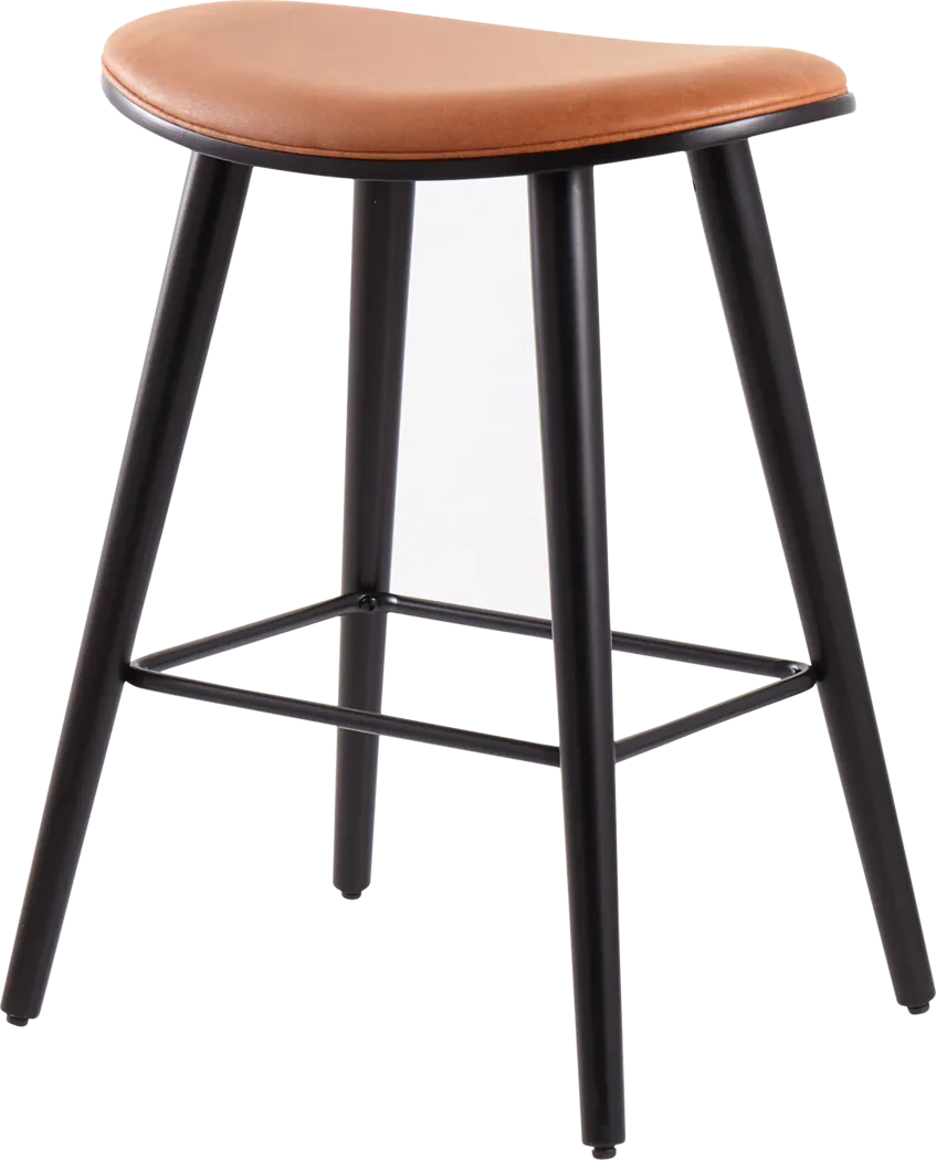 Nimblewill Camel Counter Height Stool, Set of 2 - Thumbnail - Image 4