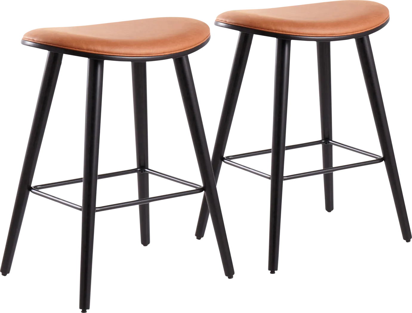 Nimblewill Camel Counter Height Stool, Set of 2 - Thumbnail - Image 1
