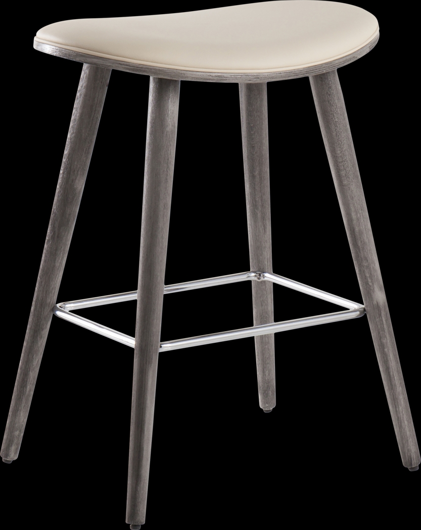 Nimblewill Cream Counter Height Stool, Set of 2 - Thumbnail - Image 2