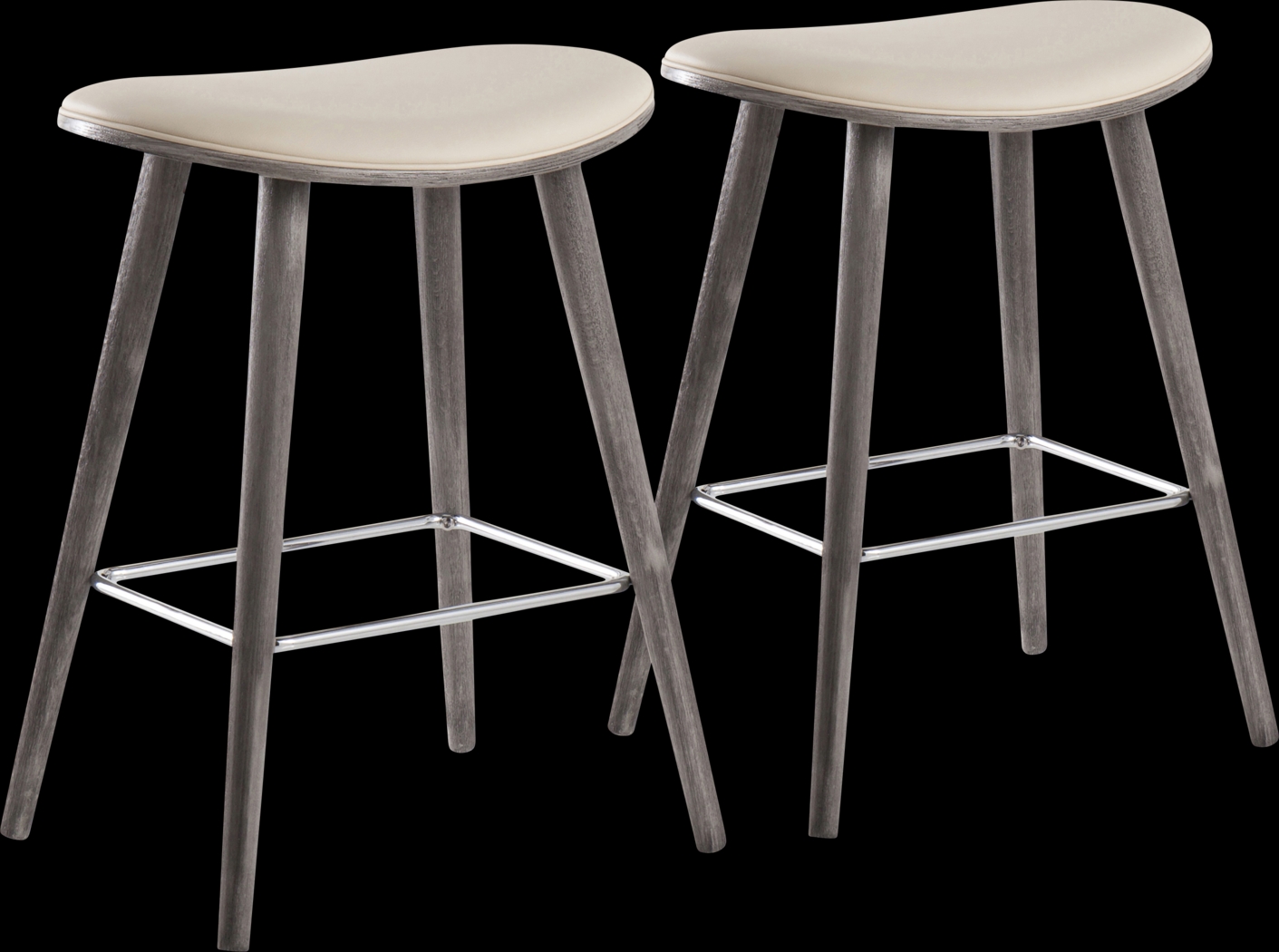 Nimblewill Cream Counter Height Stool, Set of 2 - Thumbnail - Image 1