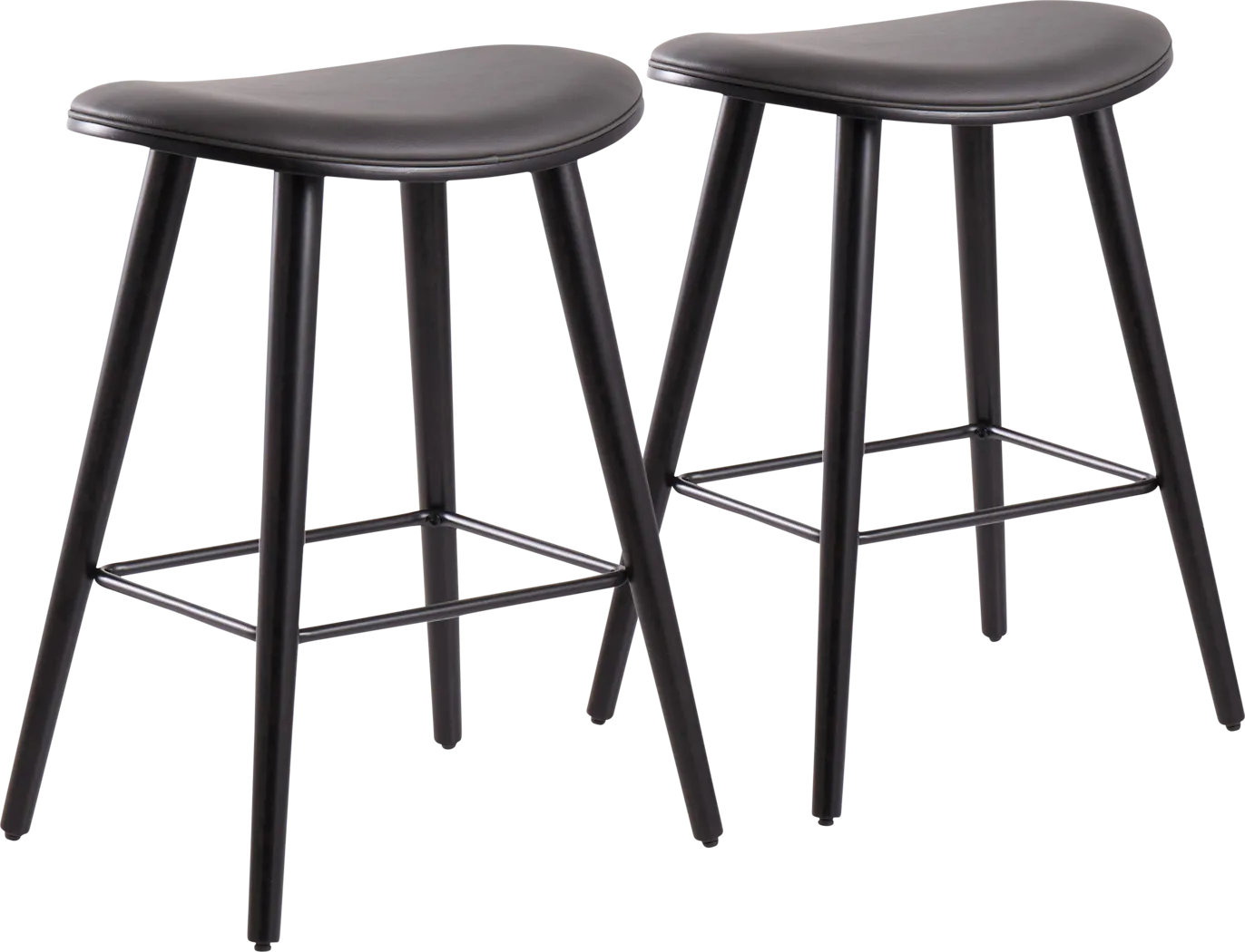Nimblewill Gray Counter Height Stool, Set of 2 - Thumbnail - Image 1