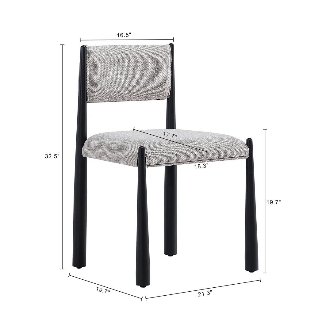 Ninti Champagne Side Chair, Set of 2 - Thumbnail - Image 3
