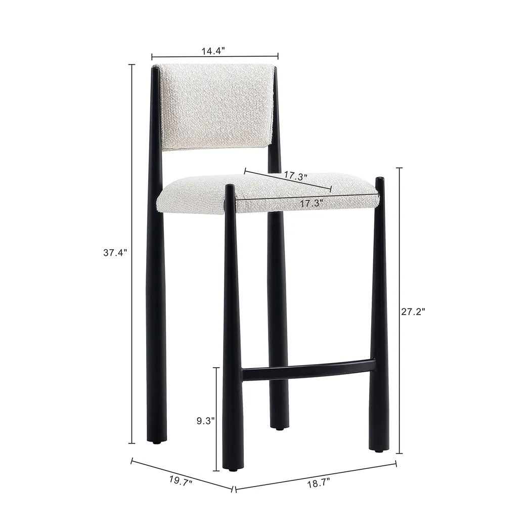Ninti Cream Counter Stool - Thumbnail - Image 7
