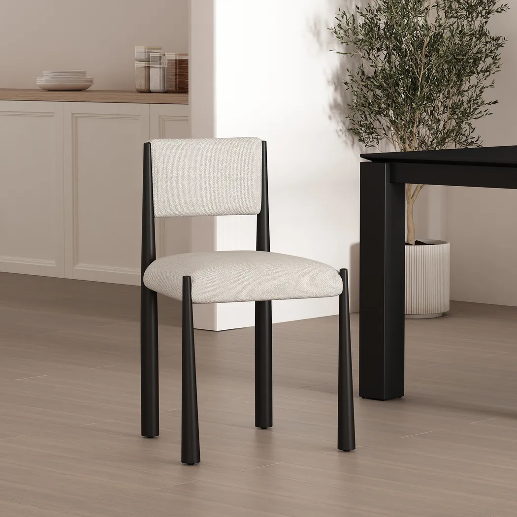 Ninti Cream Side Chair, Set of 2 - Thumbnail - Image 2