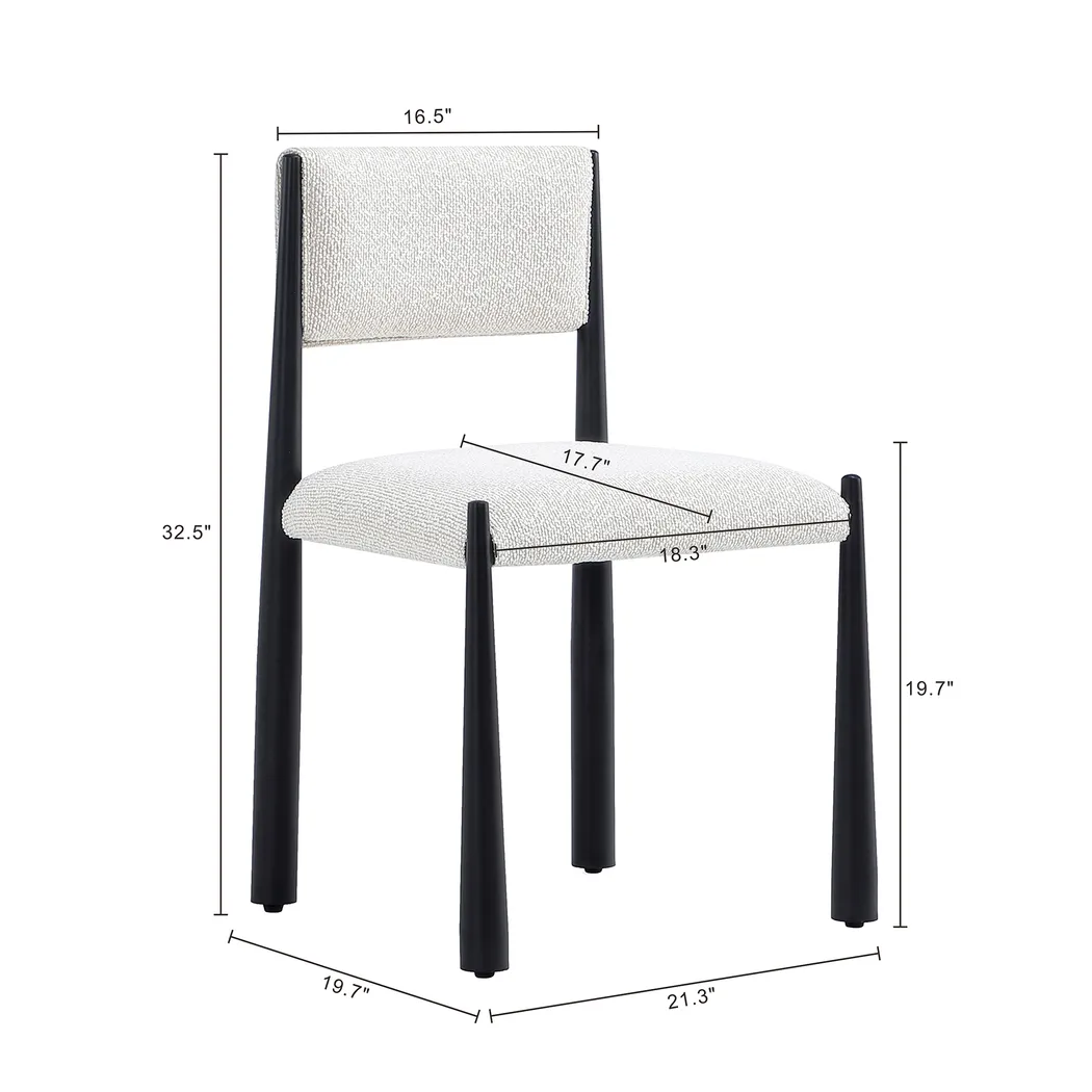 Ninti Cream Side Chair, Set of 2 - Thumbnail - Image 6
