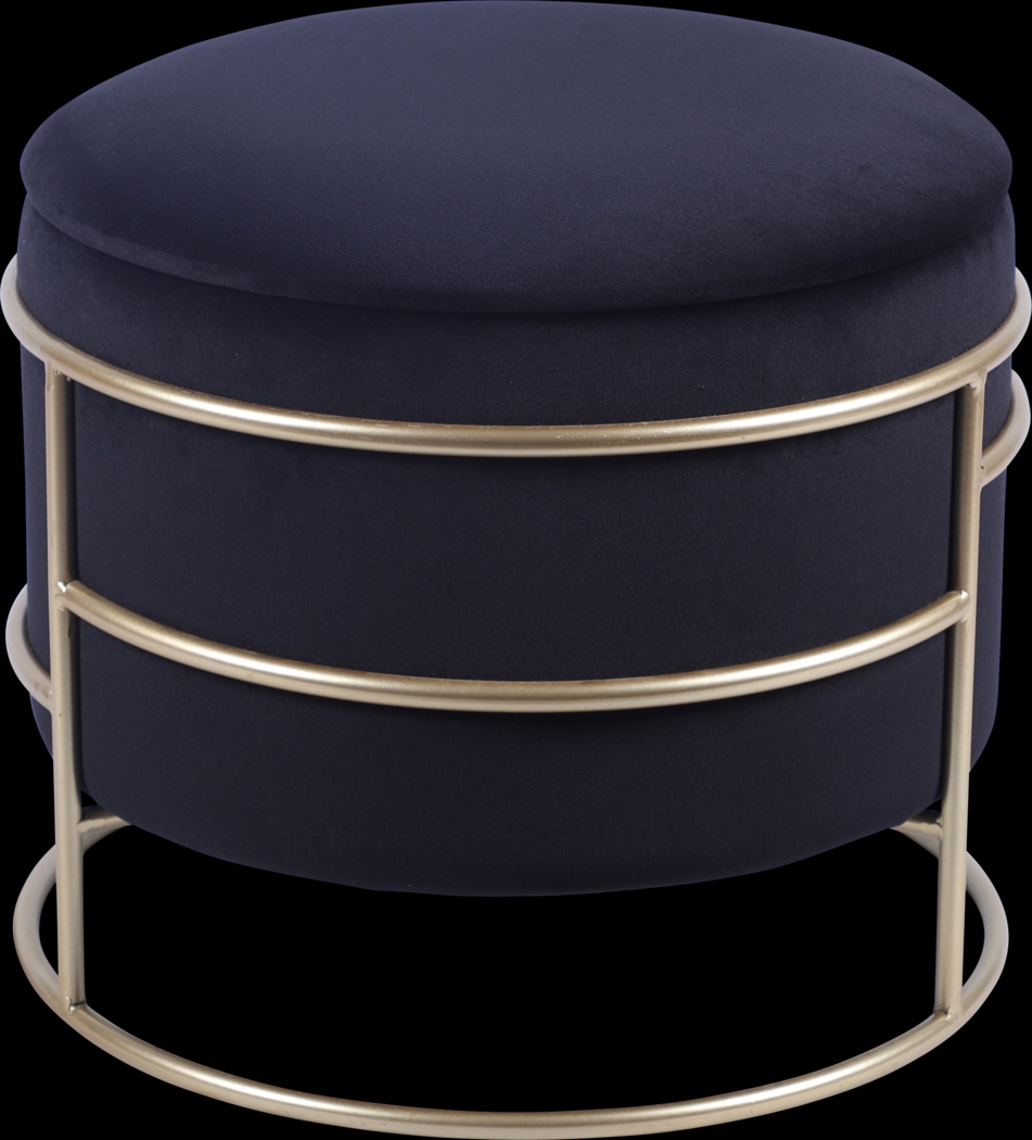 Niora Black Storage Ottoman - Thumbnail - Image 8