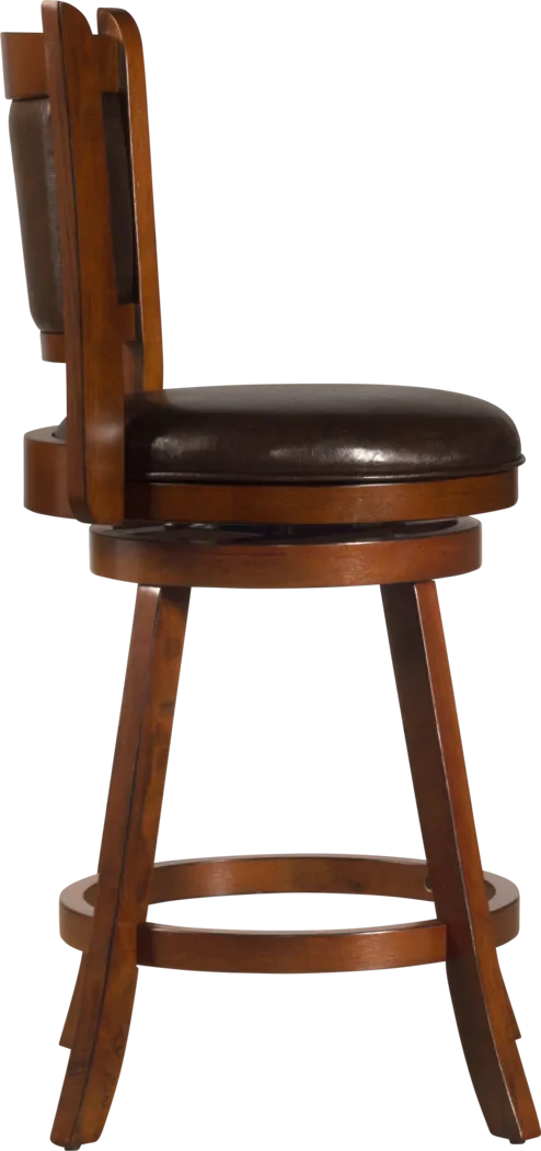 Nipomo Brown Swivel Counter Height Stool - Thumbnail - Image 2