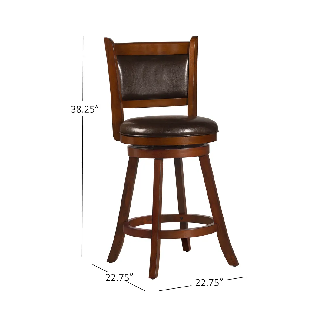 Nipomo Brown Swivel Counter Height Stool - Thumbnail - Image 10