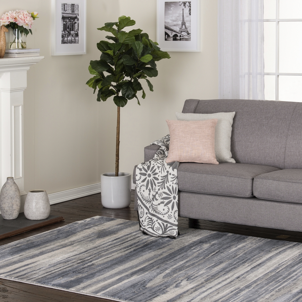 Nitefall Blue 7'10 x 10'10 Rug - Thumbnail - Image 2