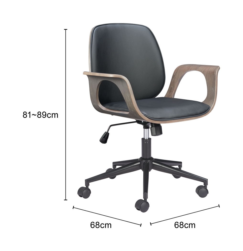 Nitida Black Office Chair - Thumbnail - Image 3