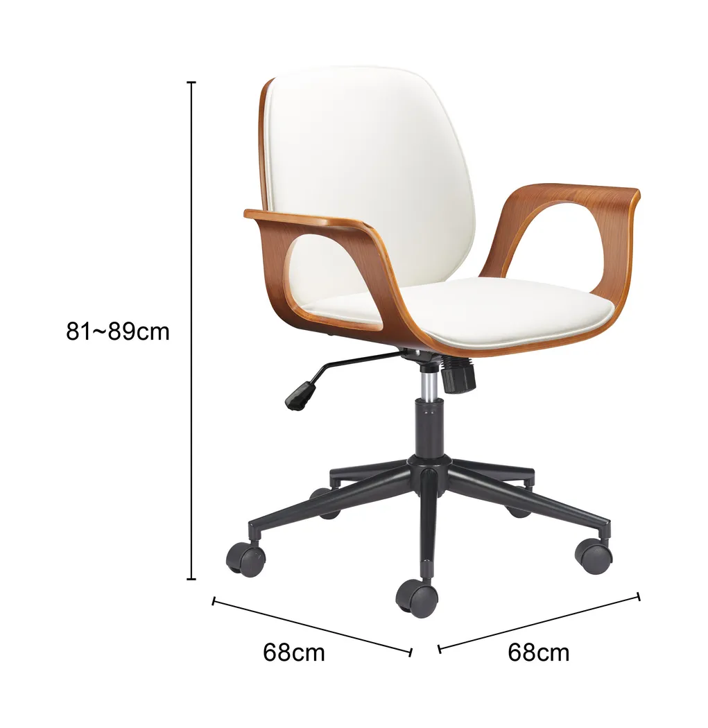 Nitida White Office Chair - Thumbnail - Image 3