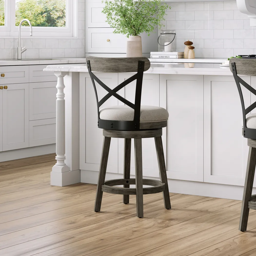 Nitin Gray Adjustable Stool - Thumbnail - Image 2