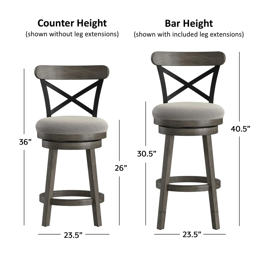 Nitin Gray Adjustable Stool - Thumbnail - Image 24