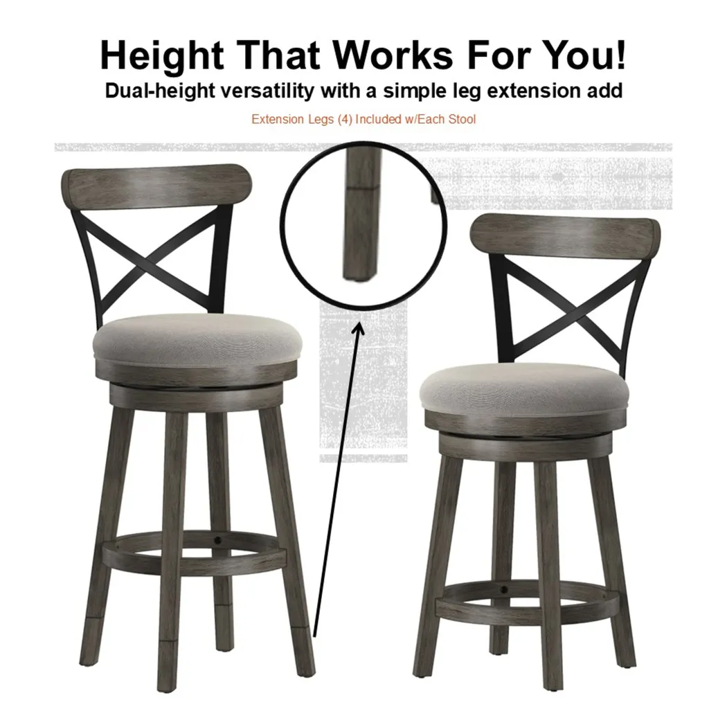 Nitin Gray Adjustable Stool - Thumbnail - Image 26