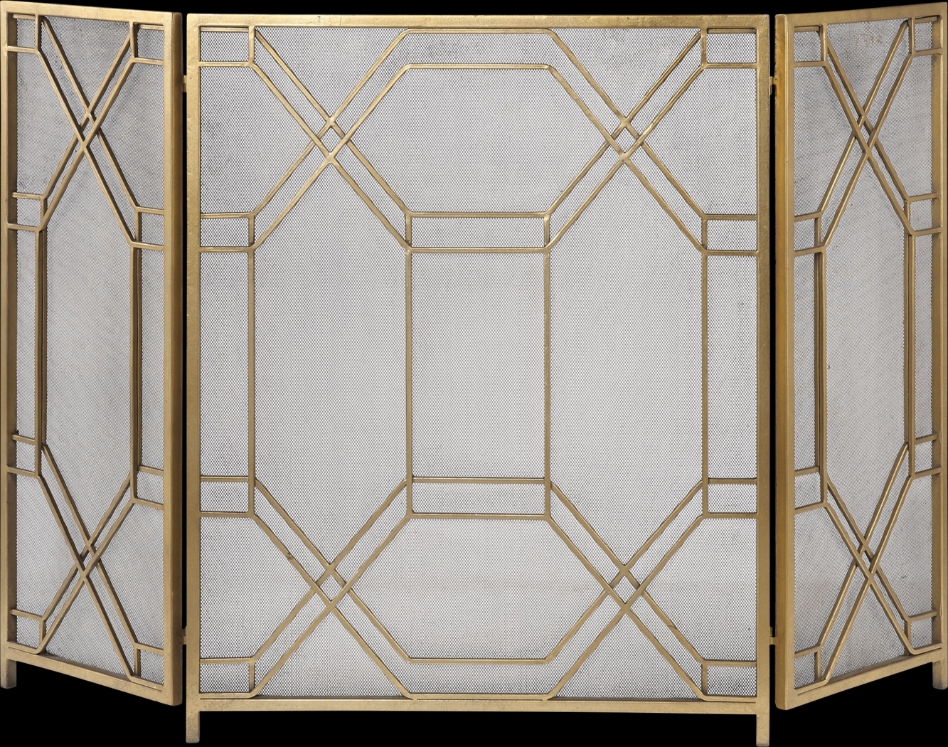 Nitson Gold Fireplace Screen - Thumbnail - Image 1