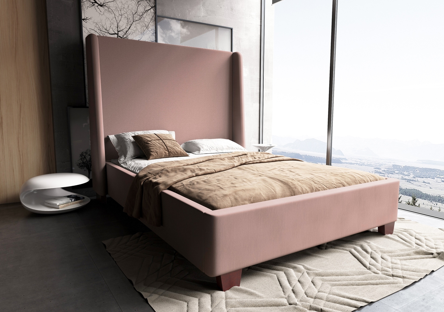Niveo Blush Queen Bed - Thumbnail - Image 2