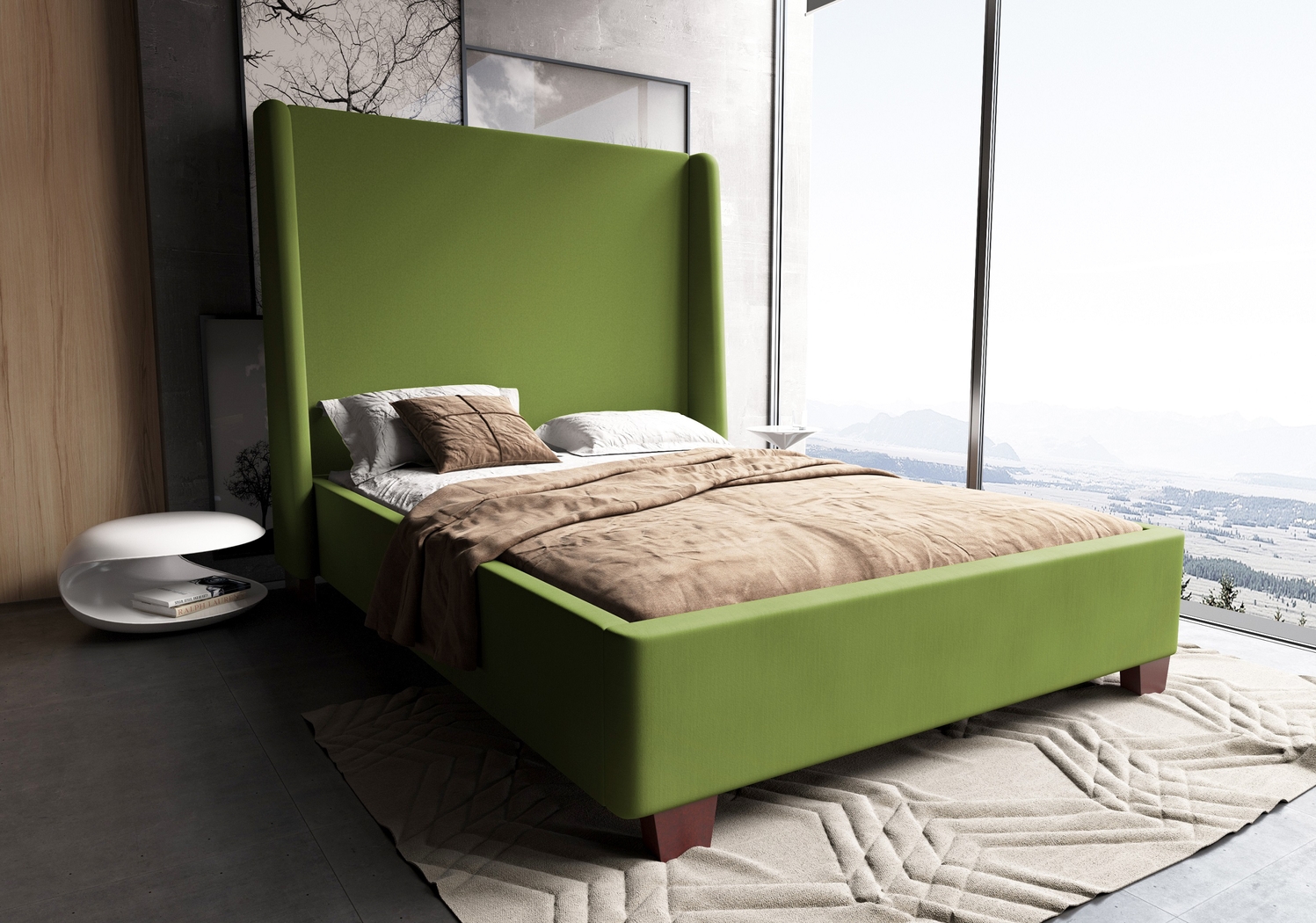 Niveo Green Queen Bed - Thumbnail - Image 2