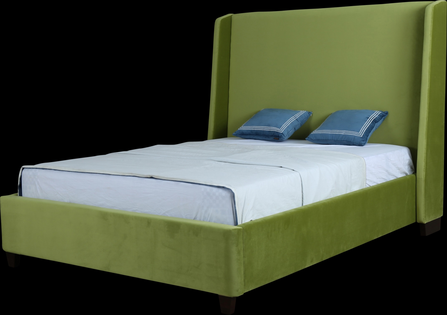 Niveo Green Queen Bed - Thumbnail - Image 1