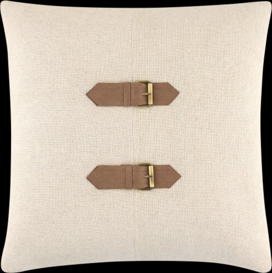 Nivo Beige Accent Pillow - Thumbnail - Image 1