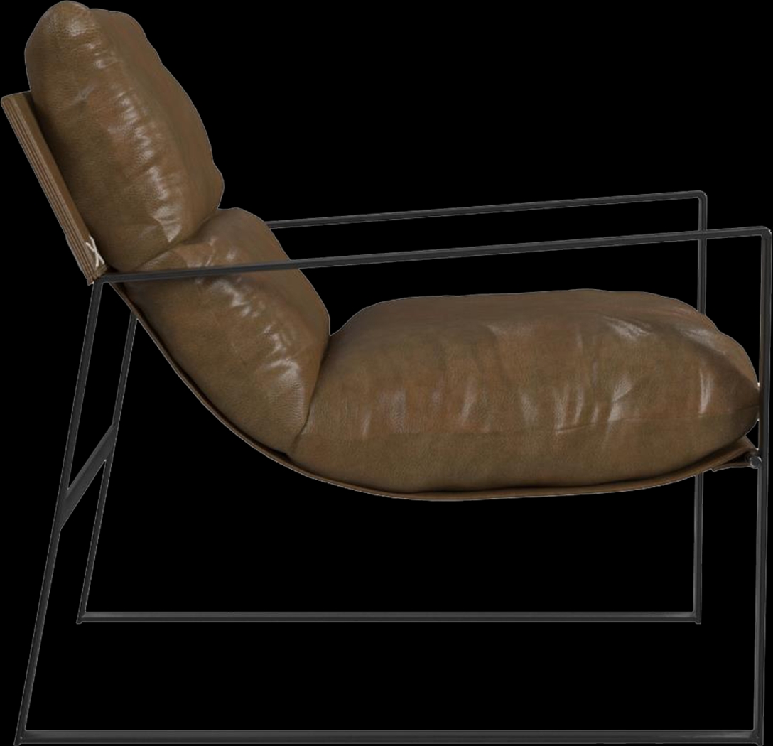 Nixa Brown Accent Chair - Thumbnail - Image 4