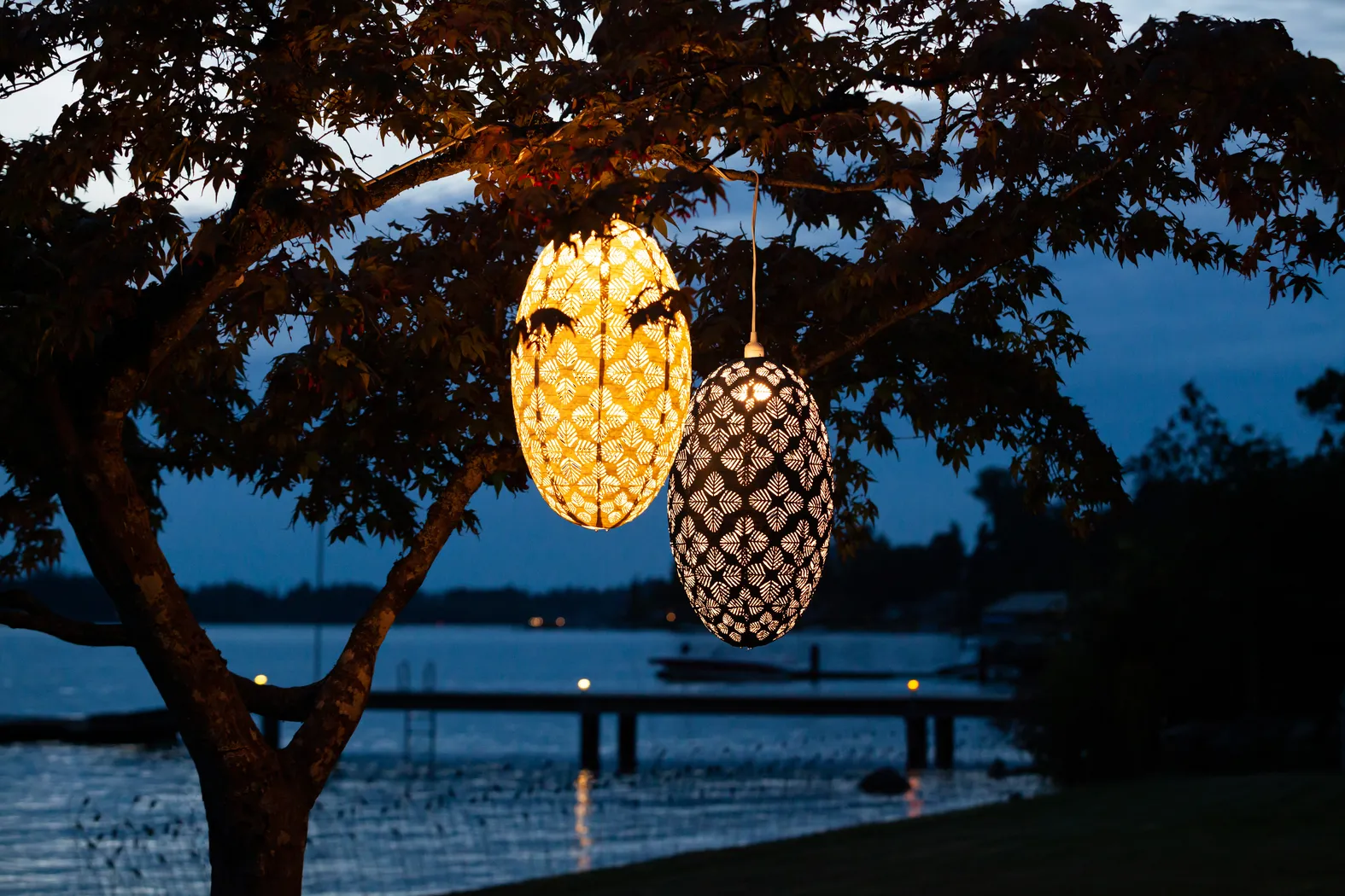 Niylha Moor Outdoor Blue Lantern - Thumbnail - Image 7