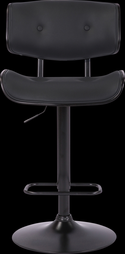 Nizar Black Adjustable Swivel Barstool - Thumbnail - Image 3
