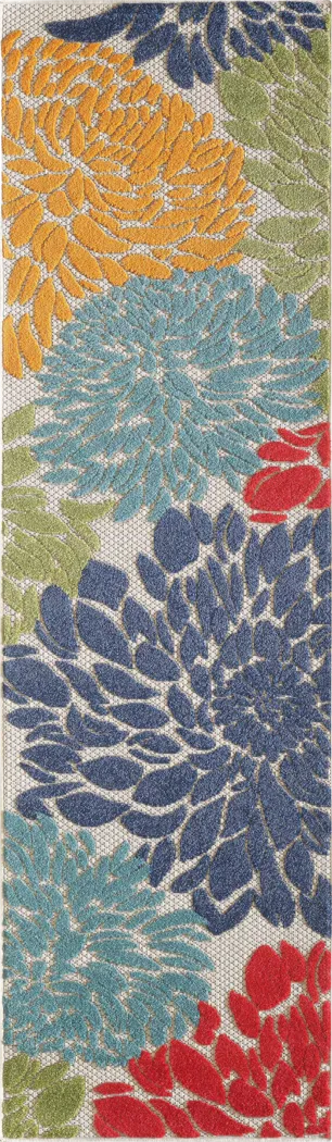 Nizsm Multi 2'2 x 7'6 Indoor/Outdoor Runner - Thumbnail - Image 3