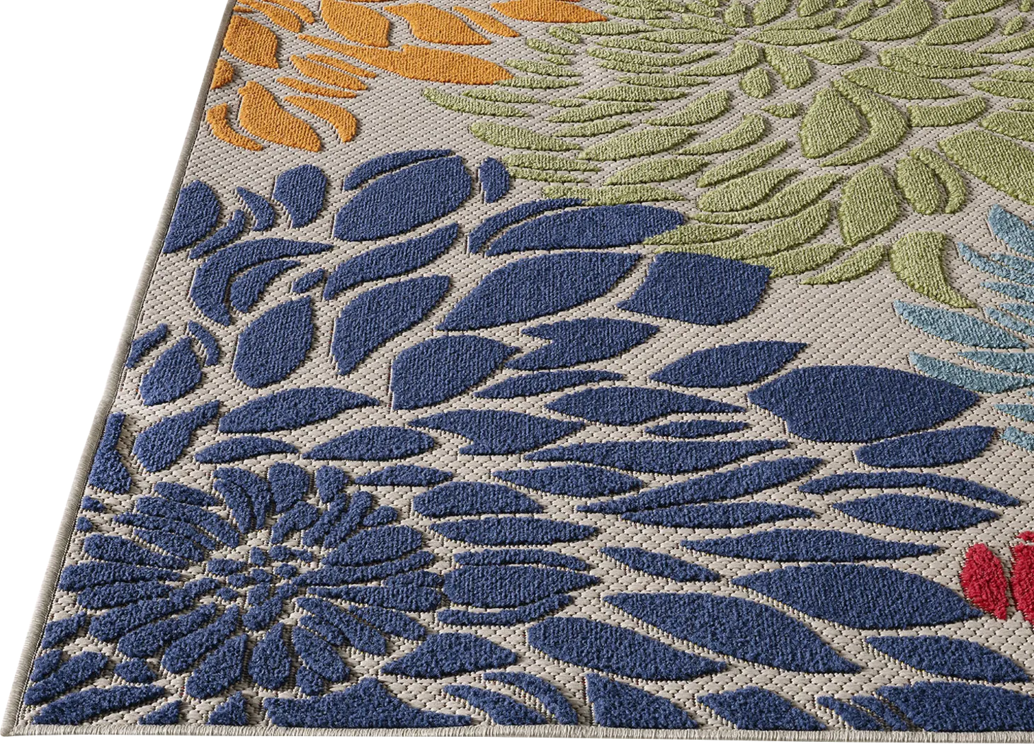 Nizsm Multi 2'2 x 7'6 Indoor/Outdoor Runner - Thumbnail - Image 5