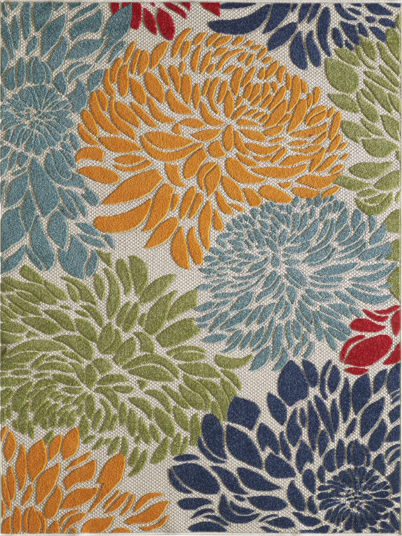 Nizsm Multi 2'2 x 7'6 Indoor/Outdoor Runner - Thumbnail - Image 7