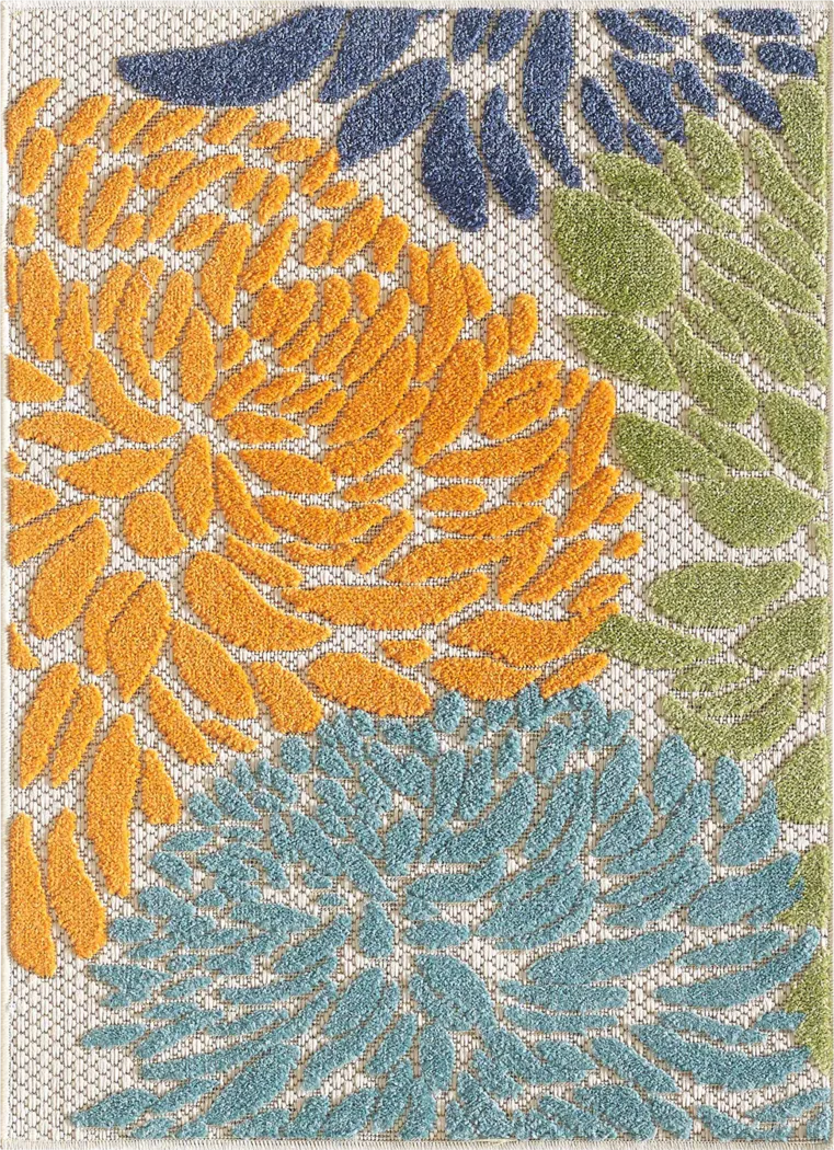 Nizsm Multi 2'2 x 7'6 Indoor/Outdoor Runner - Thumbnail - Image 9