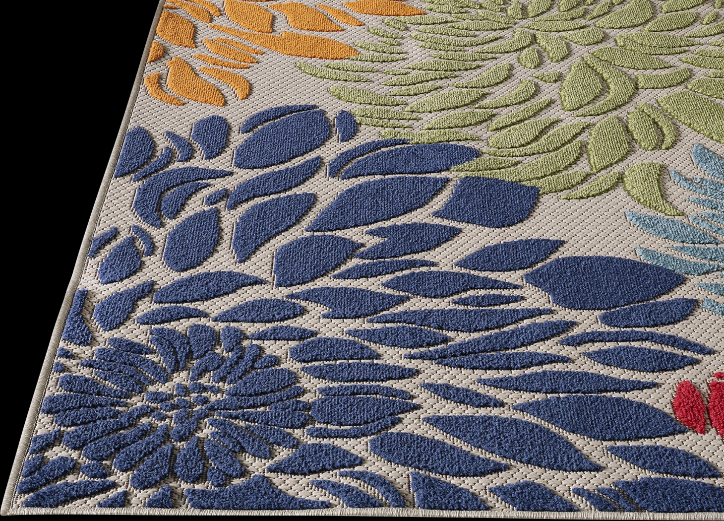 Nizsm Multi 5'3 x 7' Indoor/Outdoor Rug - Thumbnail - Image 5