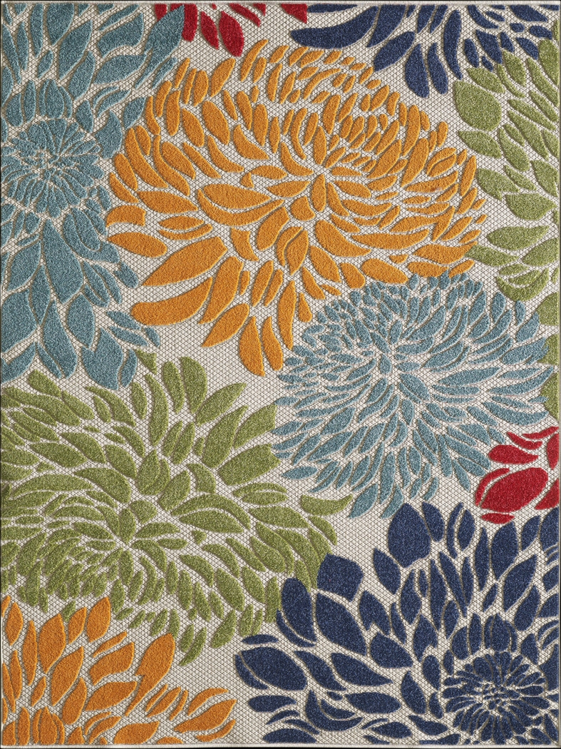 Nizsm Multi 5'3 x 7' Indoor/Outdoor Rug - Thumbnail - Image 8