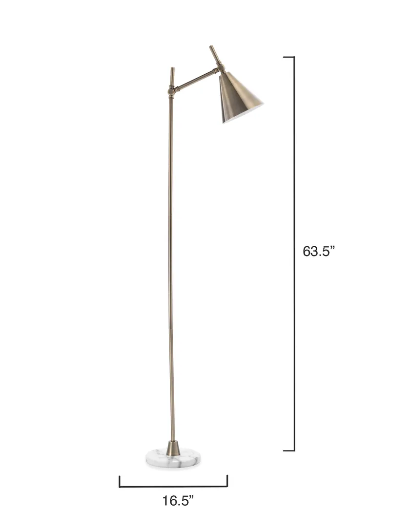 Nizzo Brass Floor Lamp - Thumbnail - Image 3