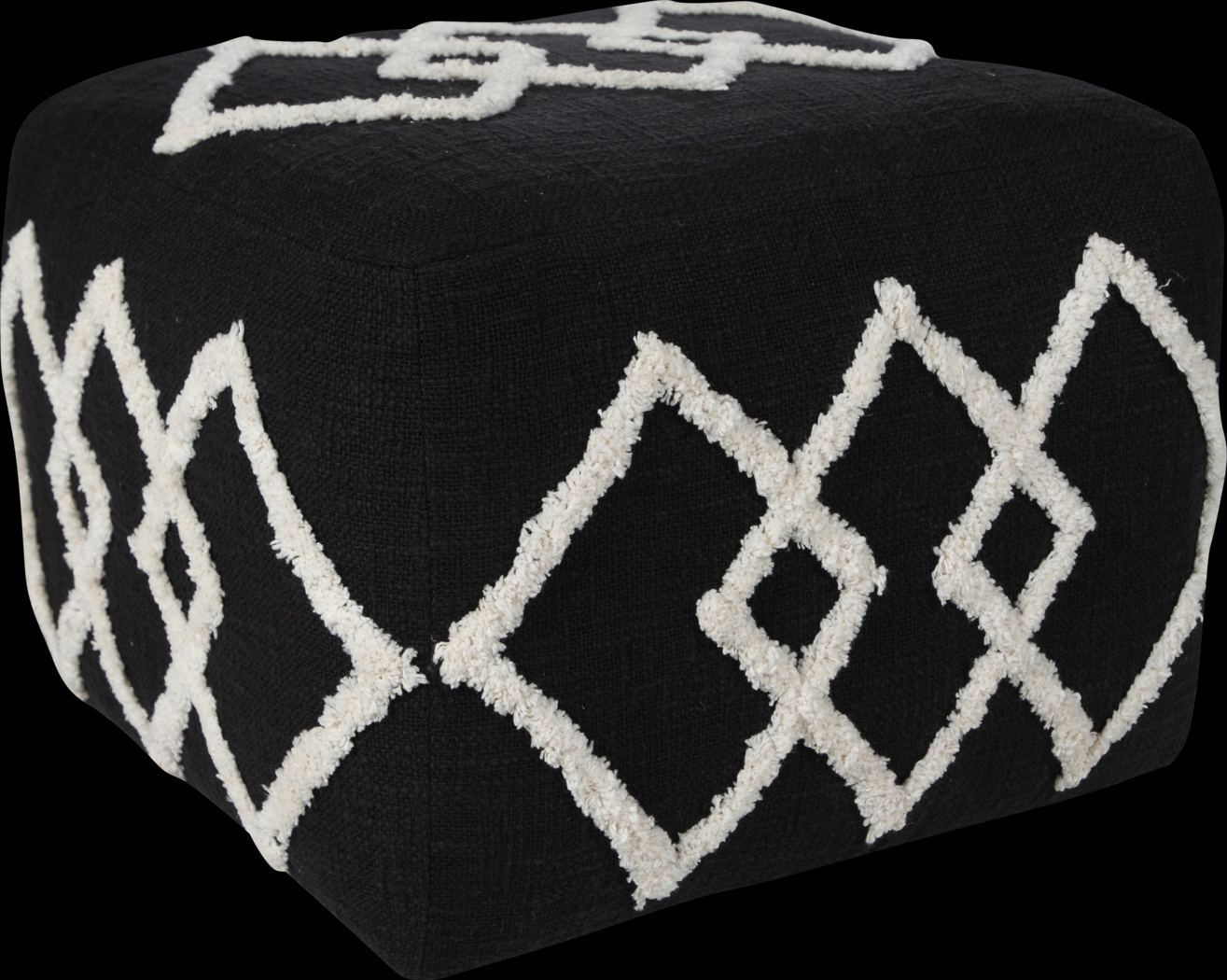 Njalia Black Pouf - Thumbnail - Image 4