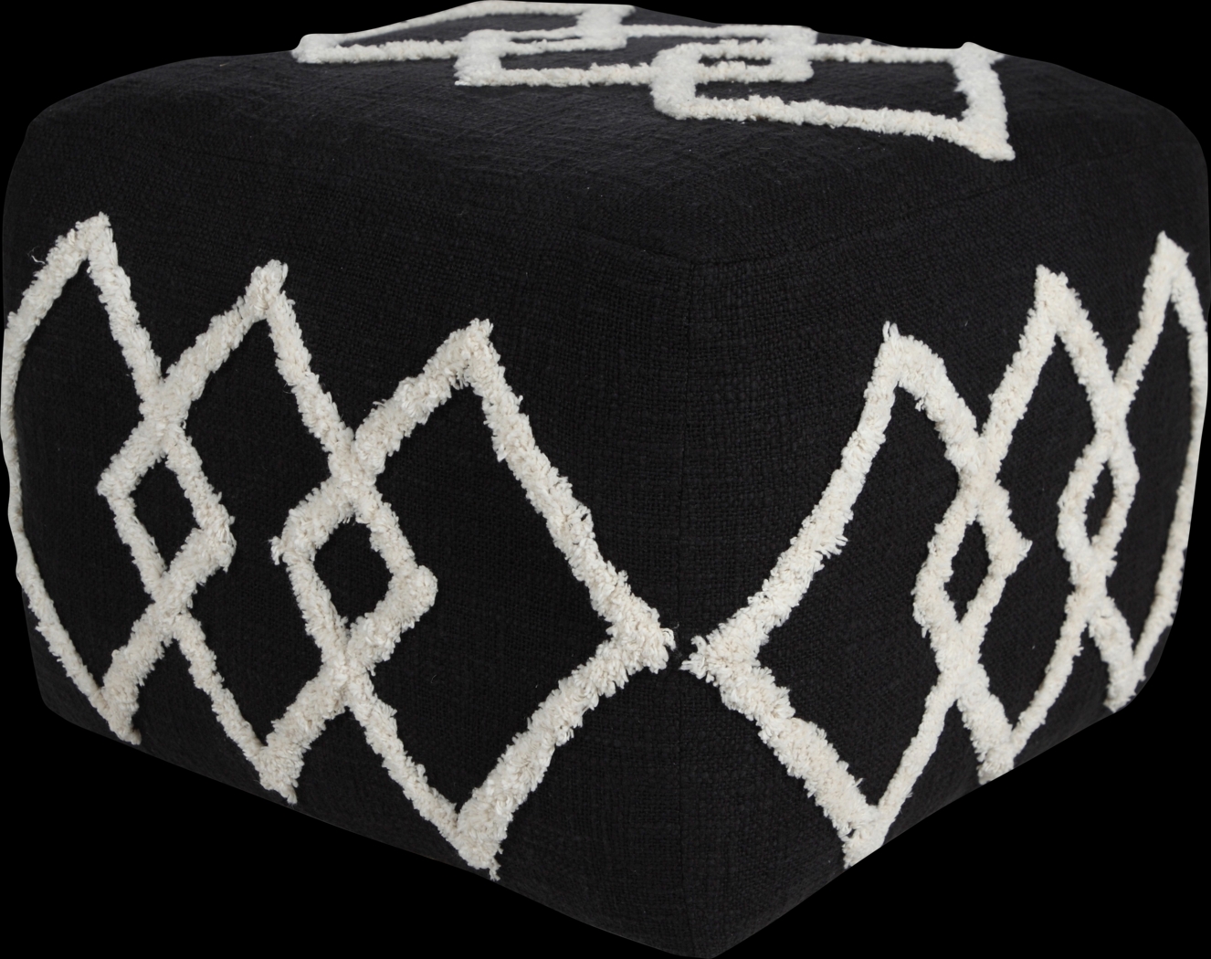 Njalia Black Pouf - Thumbnail - Image 6