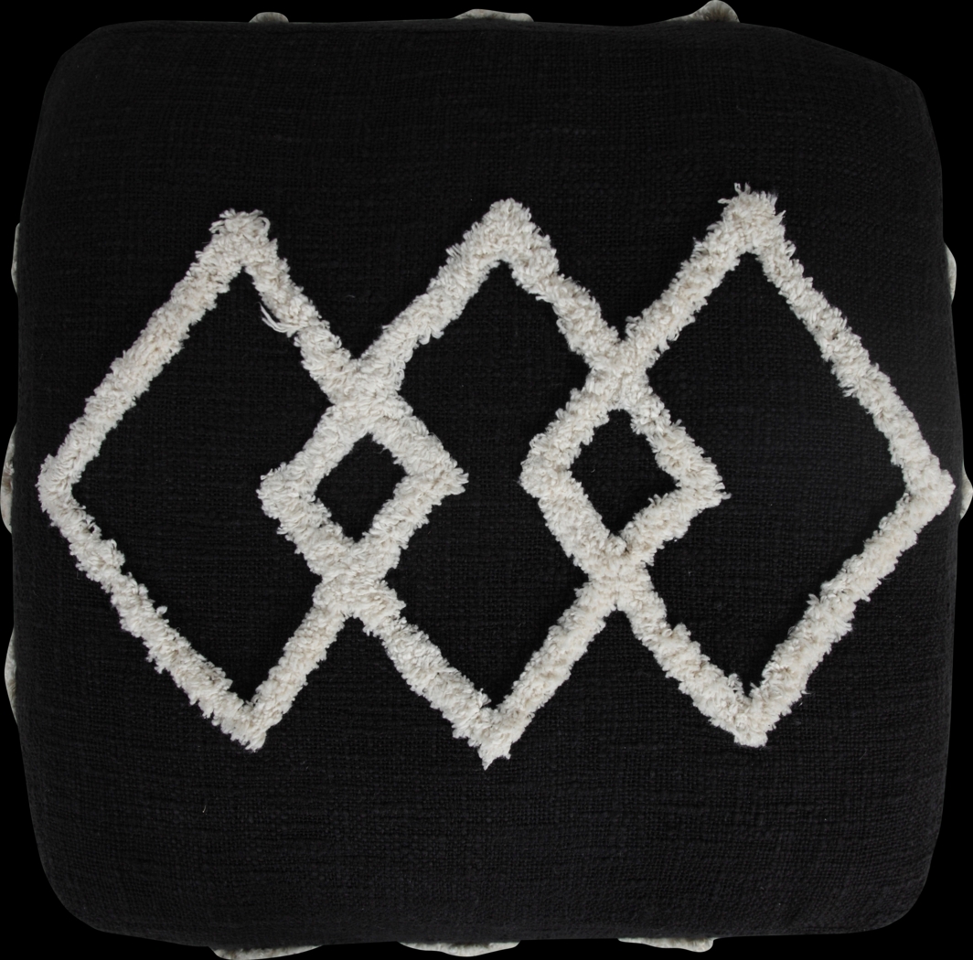 Njalia Black Pouf - Thumbnail - Image 8