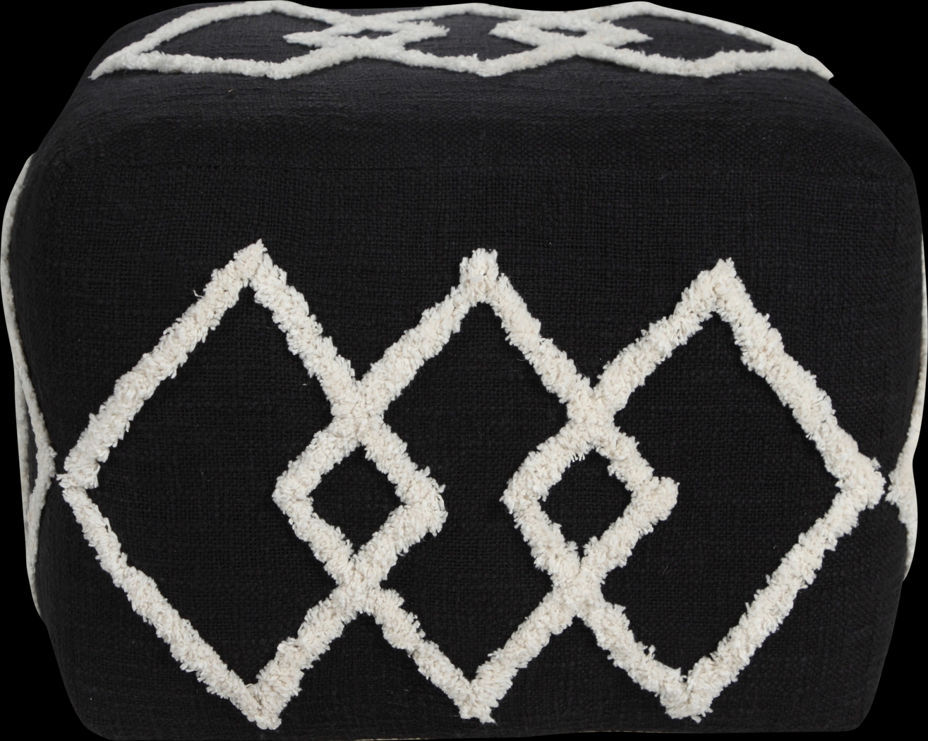 Njalia Black Pouf - Thumbnail - Image 1